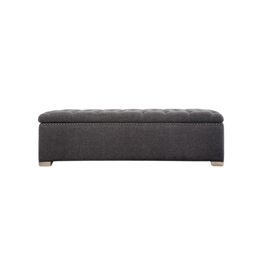 Sussex Ottoman with Storage | Charcoal