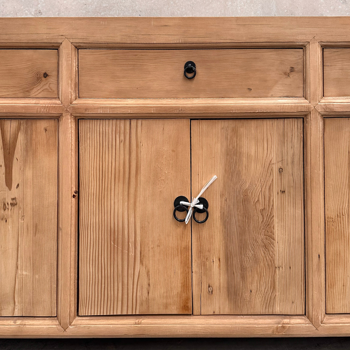 3 Drawer 6 Door Cabinet | Rustic