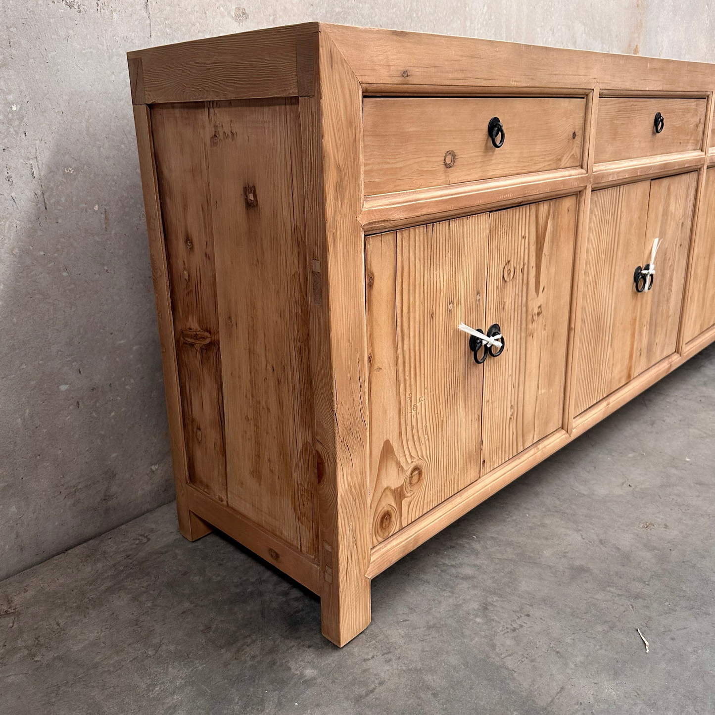 3 Drawer 6 Door Cabinet | Rustic
