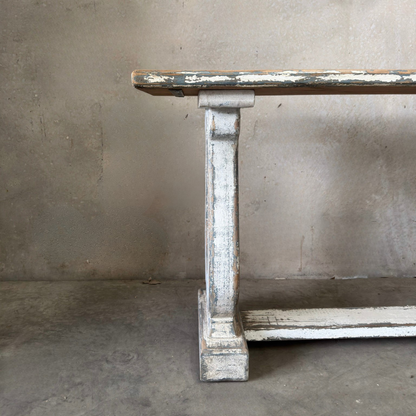 White Painted French Console