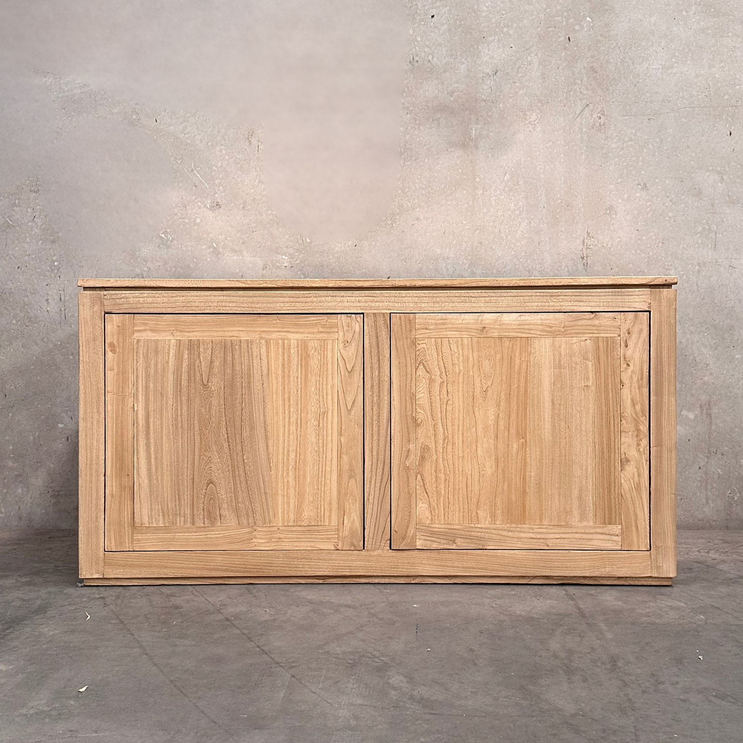 2 Door Block Cabinet | Natural