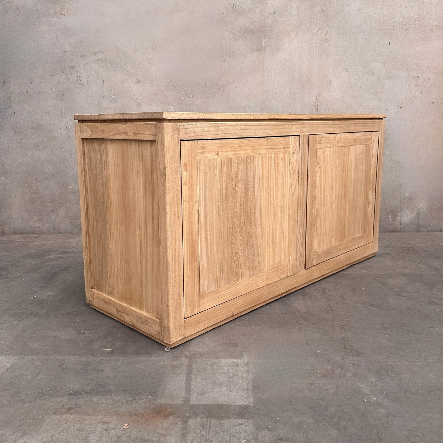 2 Door Block Cabinet | Natural