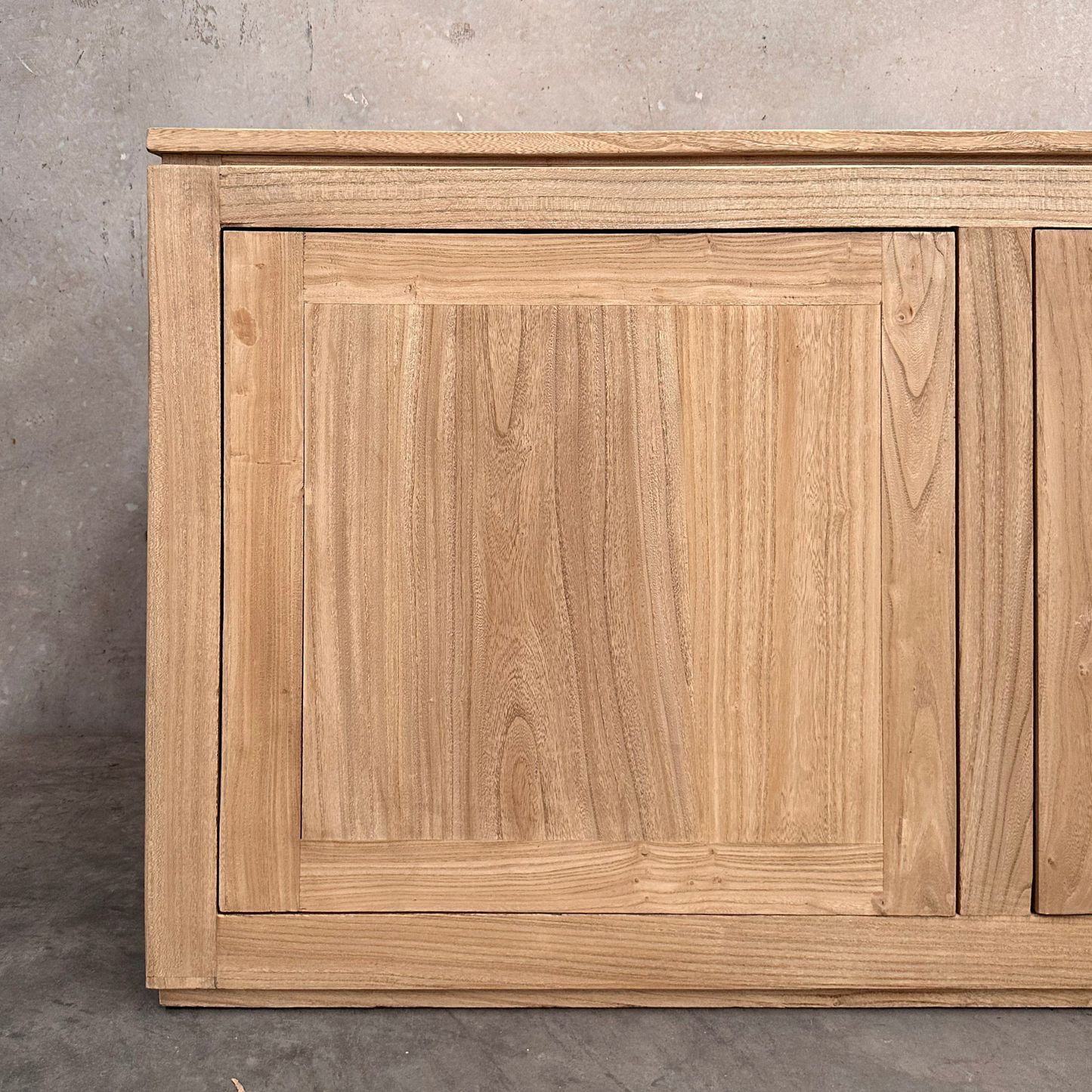 2 Door Block Cabinet | Natural