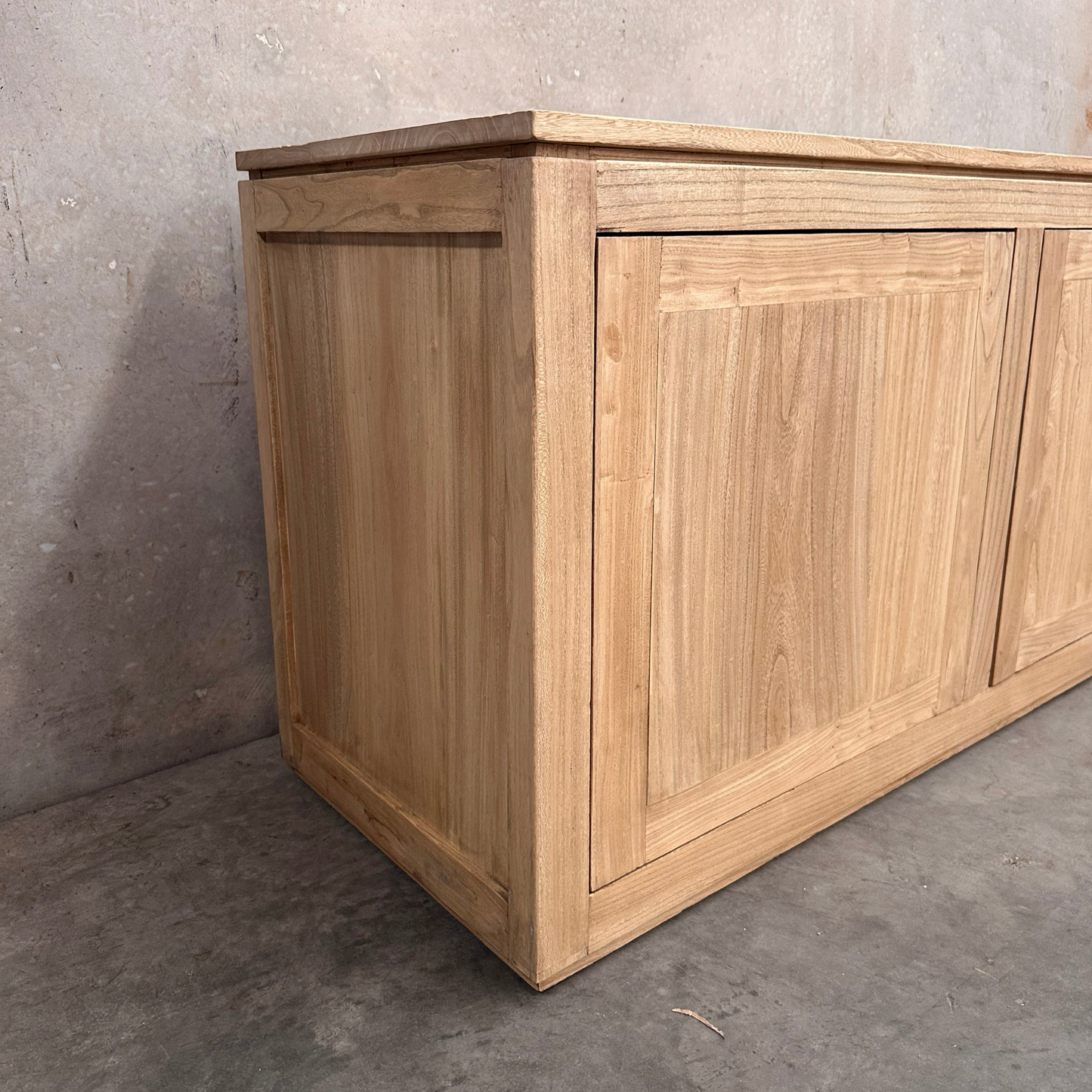 2 Door Block Cabinet | Natural