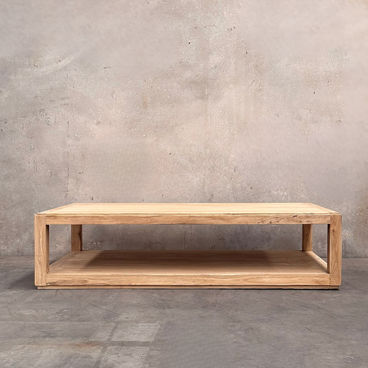 Open Rectangle Coffee Table | Natural