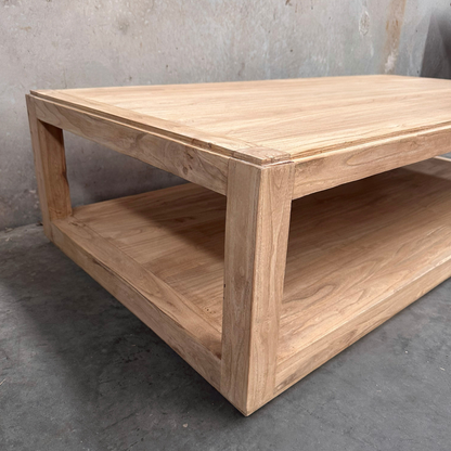 Open Rectangle Coffee Table | Natural