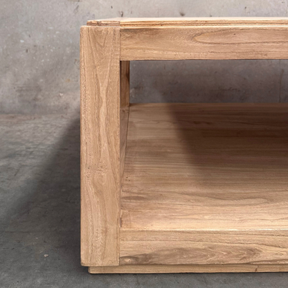 Open Rectangle Coffee Table | Natural