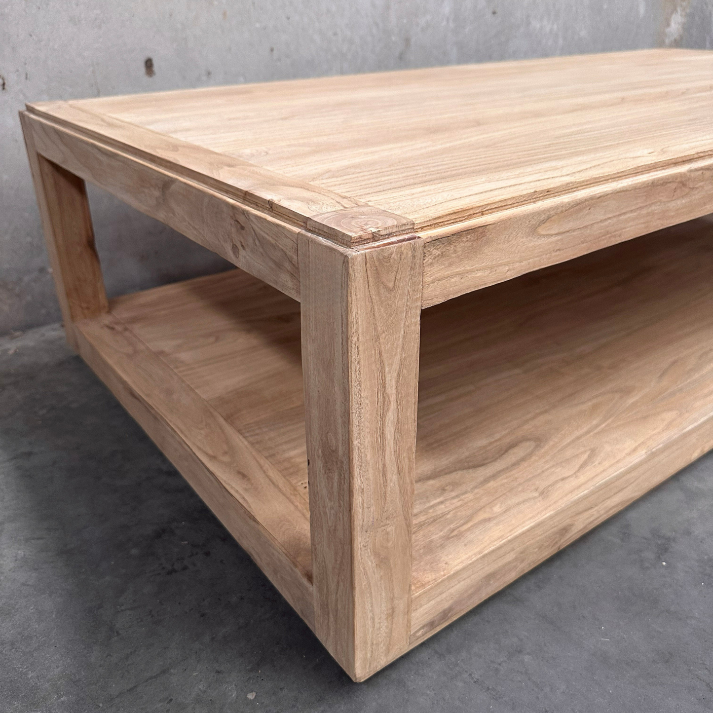 Open Rectangle Coffee Table | Natural
