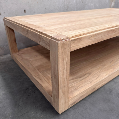 Open Rectangle Coffee Table | Natural