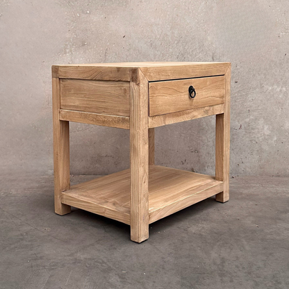 1 Drawer No Door Bedside | Natural