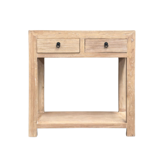 2 Drawer Console Square | Ceruse
