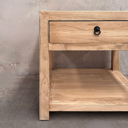 1 Drawer No Door Bedside | Natural