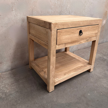 1 Drawer No Door Bedside | Natural