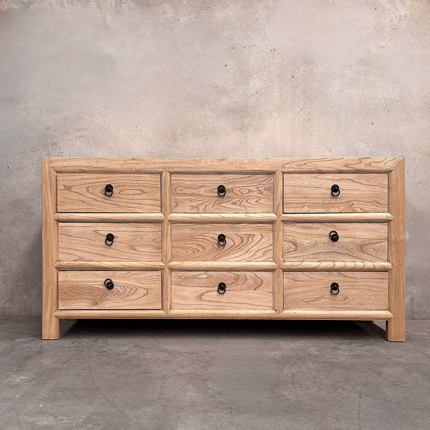 9 Drawer Chest Cabinet | Natural