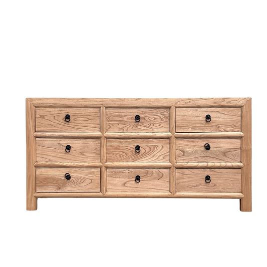 9 Drawer Chest Cabinet | Natural