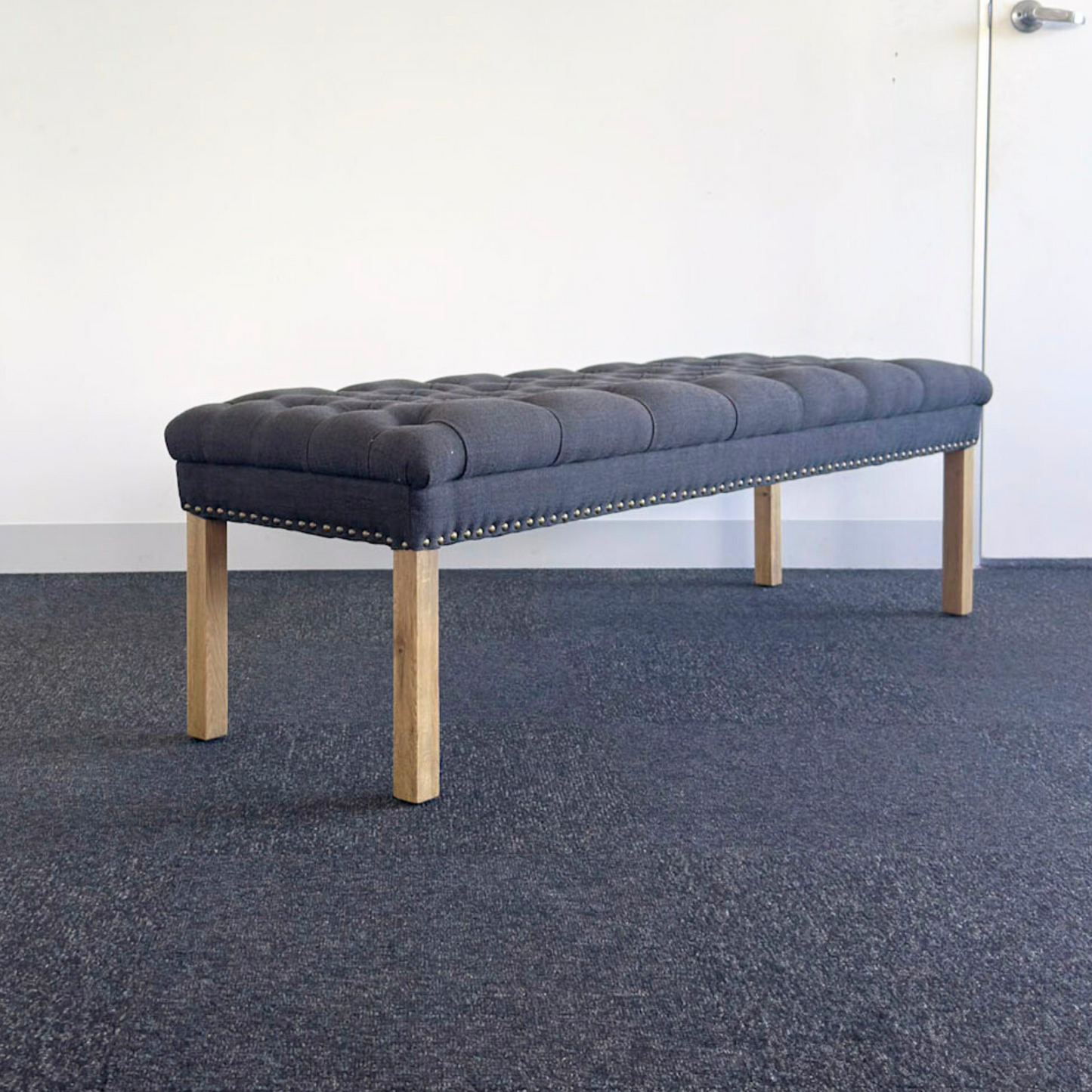 Dorset Ottoman | Charcoal