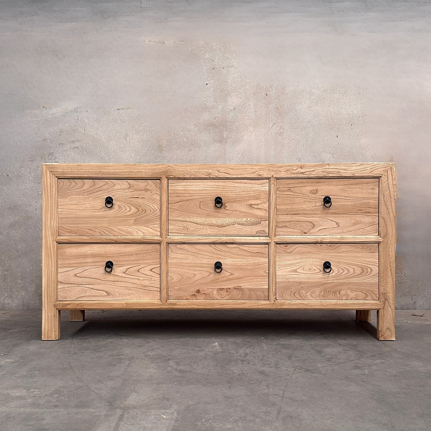 6 Drawer Chest Cabinet | Natural