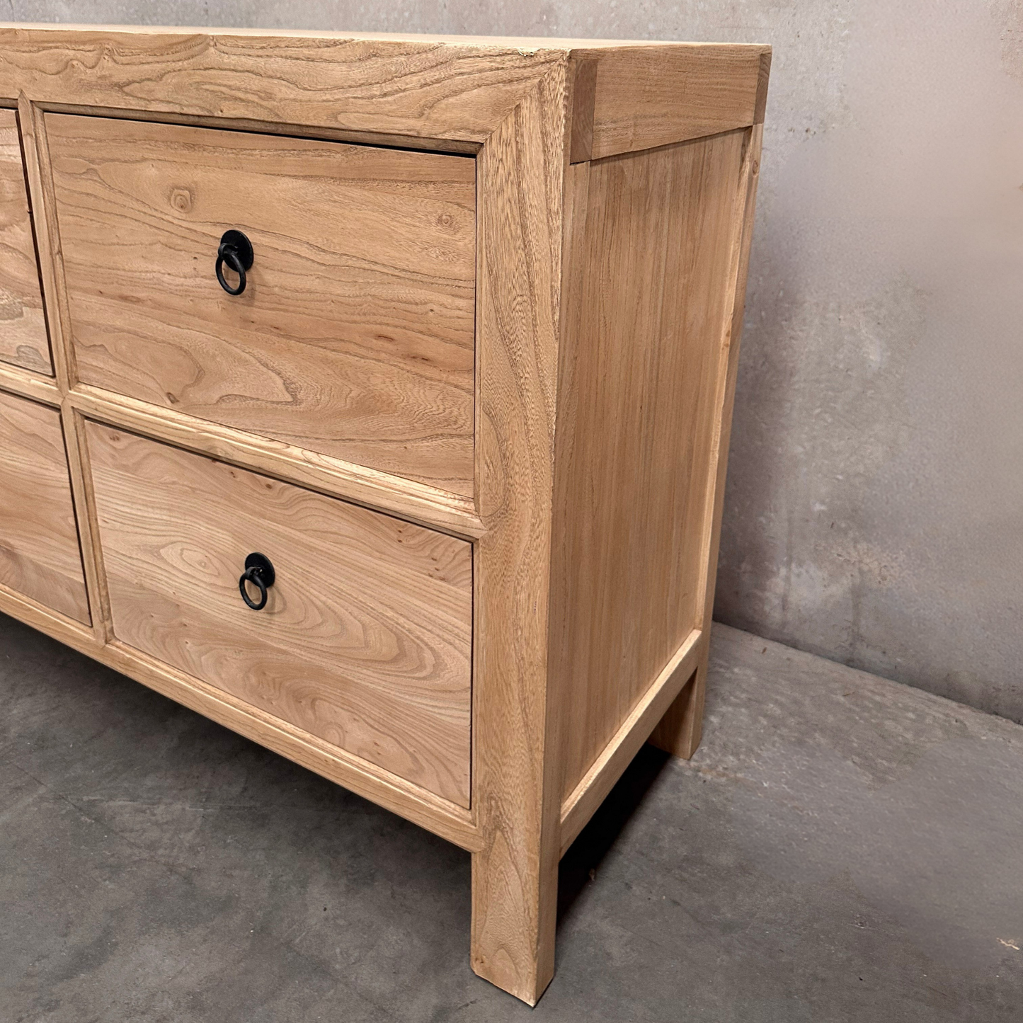 6 Drawer Chest Cabinet | Natural