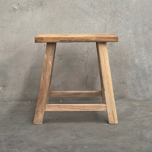Low Flat Stool | Reclaimed
