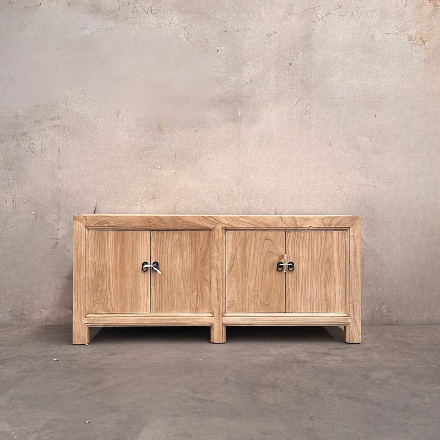 4 Door Low Cabinet | Natural