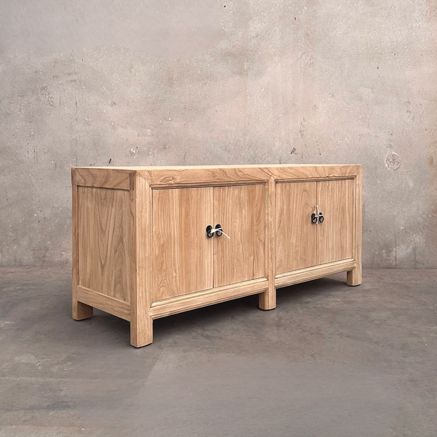 4 Door Low Cabinet | Natural