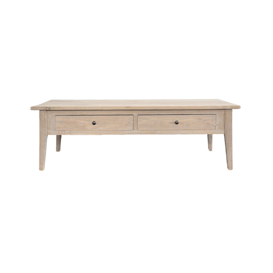 2 Drawer Coffee Table Flinders | Greywash