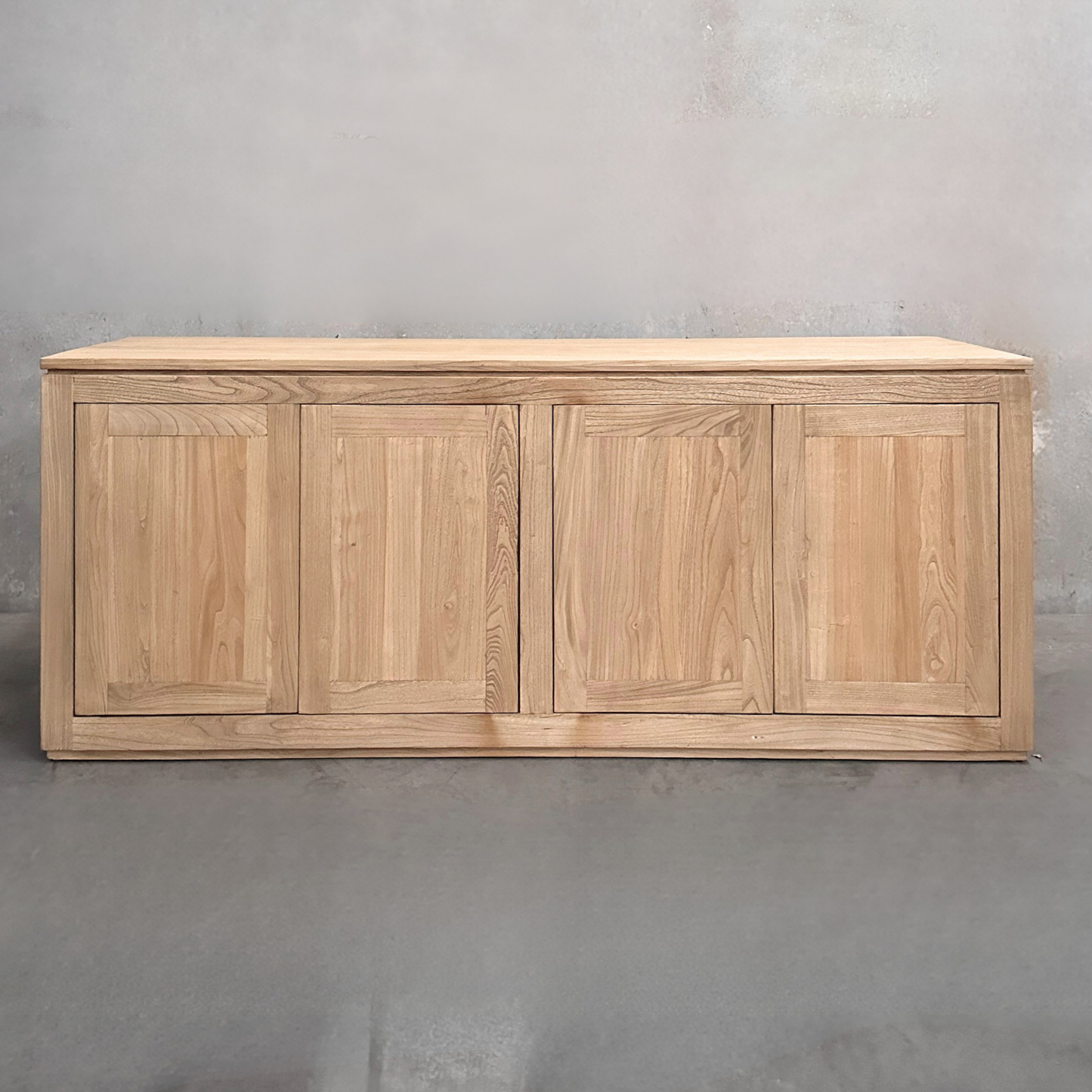 4 Door Block Cabinet | Natural