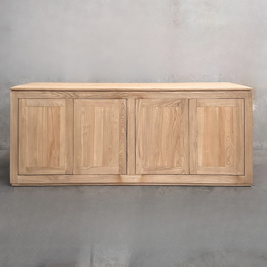 4 Door Block Cabinet | Natural