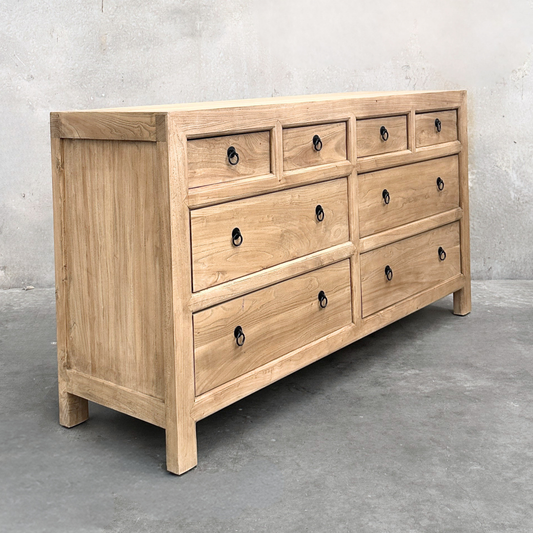 8 Drawer Chest Cabinet | Natural