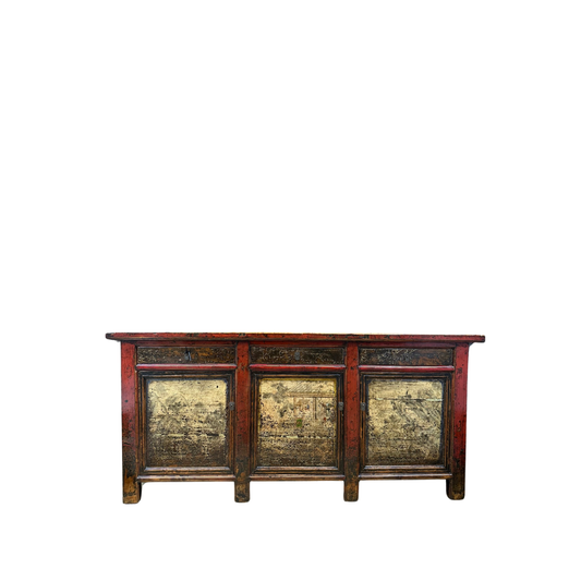 Antique Mongolian Lacquered Cabinet_Asian Tide_Wholesale Furniture Supplier