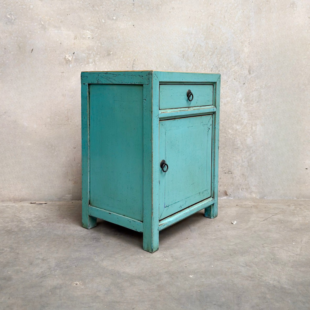 Teal Bedside | Lacquered