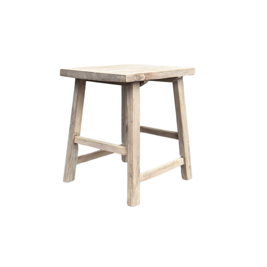 Low Square Timber Side Table | Ceruse