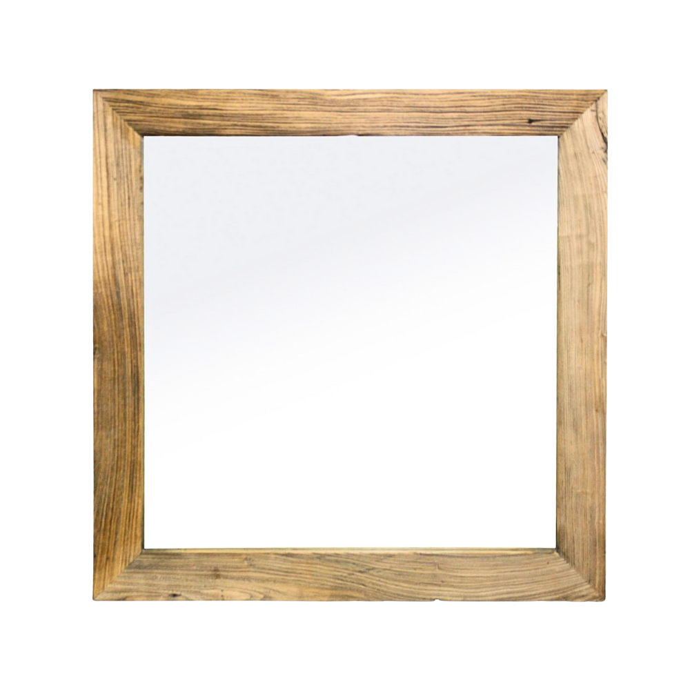 Elm Mirror | 100 x 100 cm