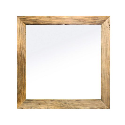 Elm Mirror | 100 x 100 cm