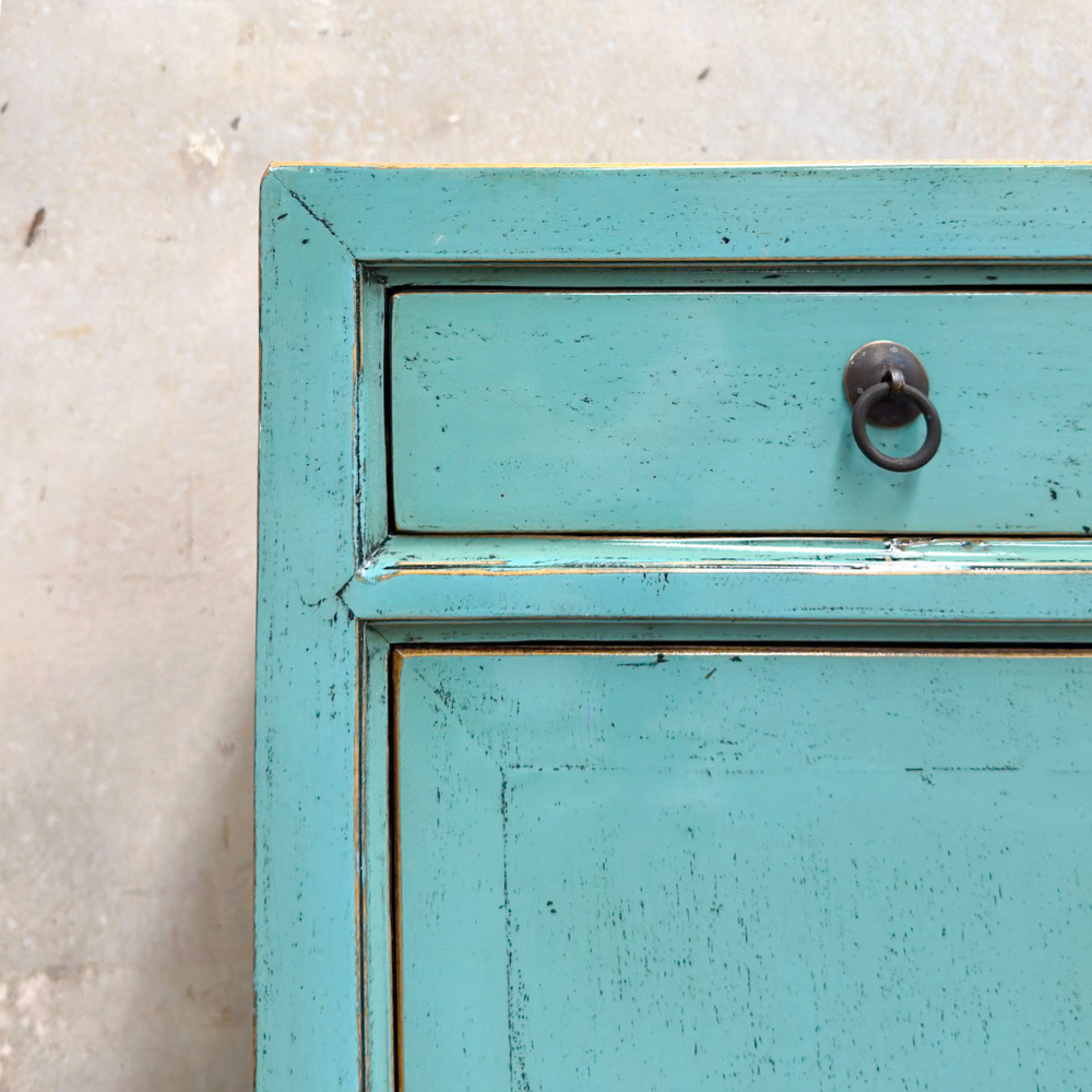 Teal Bedside | Lacquered