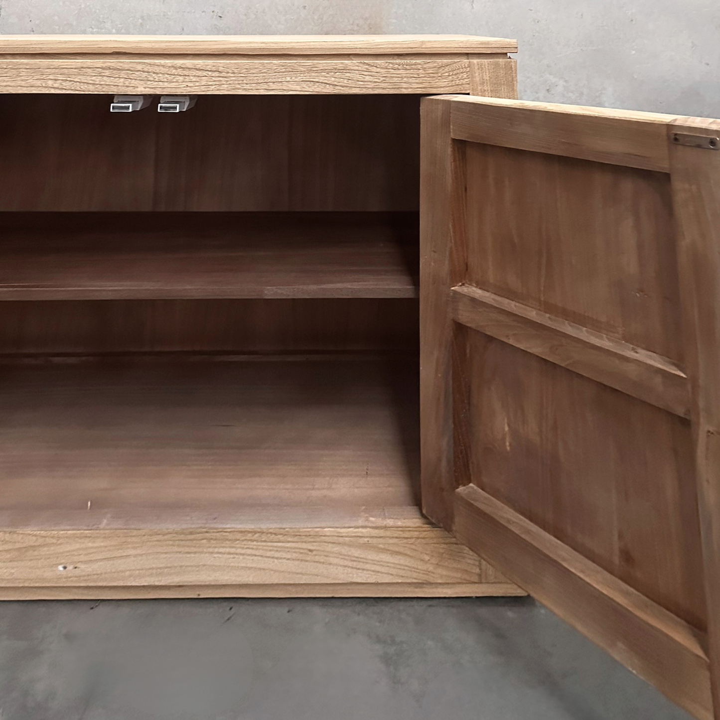 4 Door Block Cabinet | Natural