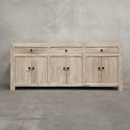3 Drawer 6 Door Buffet | Ceruse