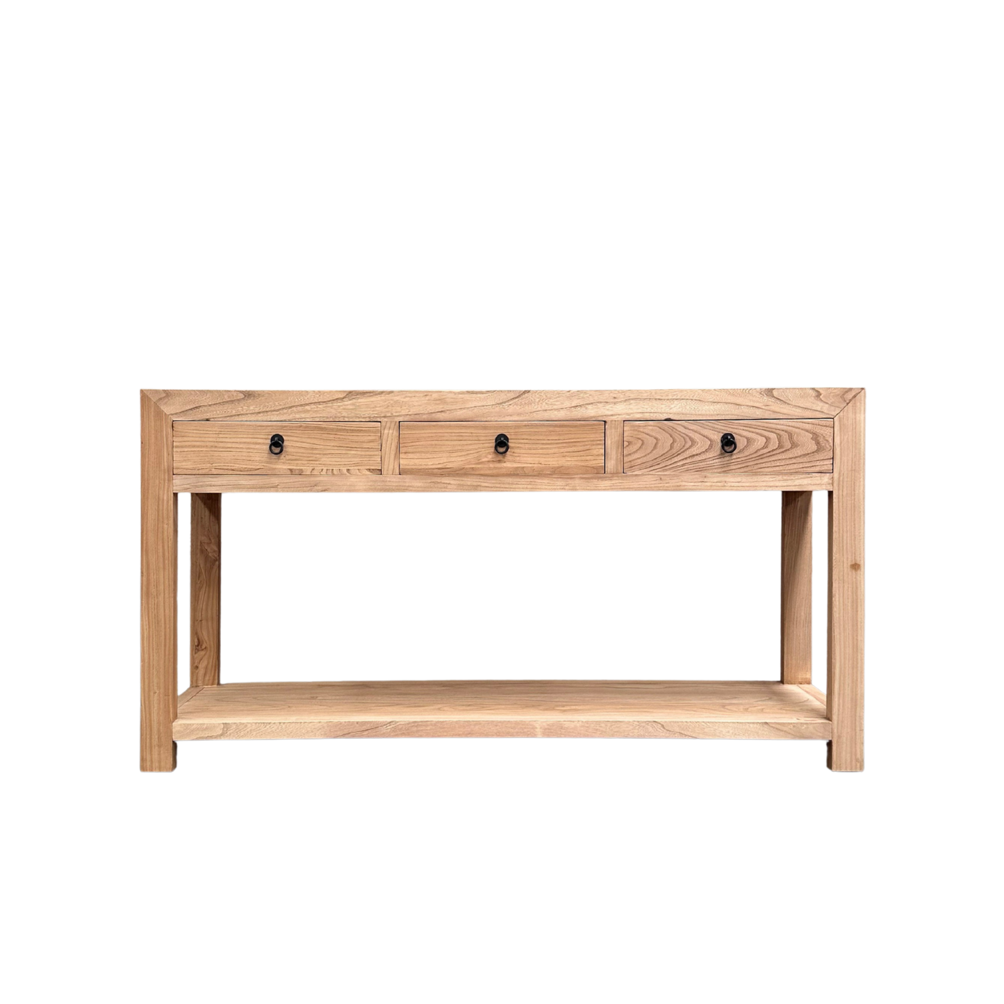 3 Drawer Console with Shelf | Natural