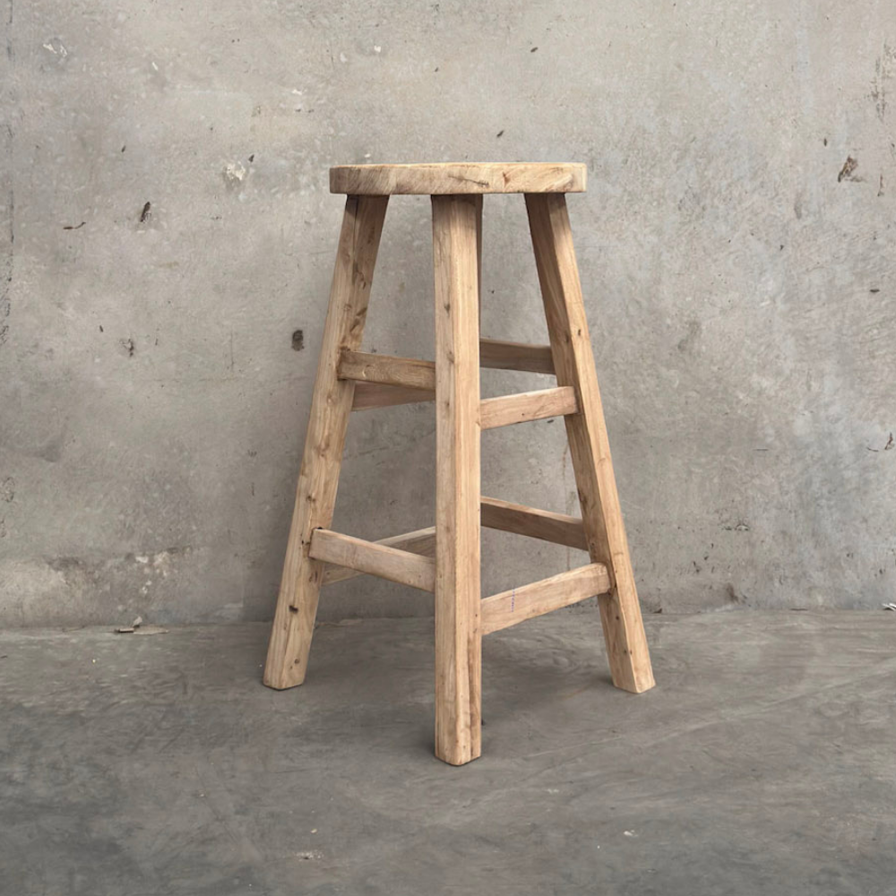 Round Bar Stool | Reclaimed