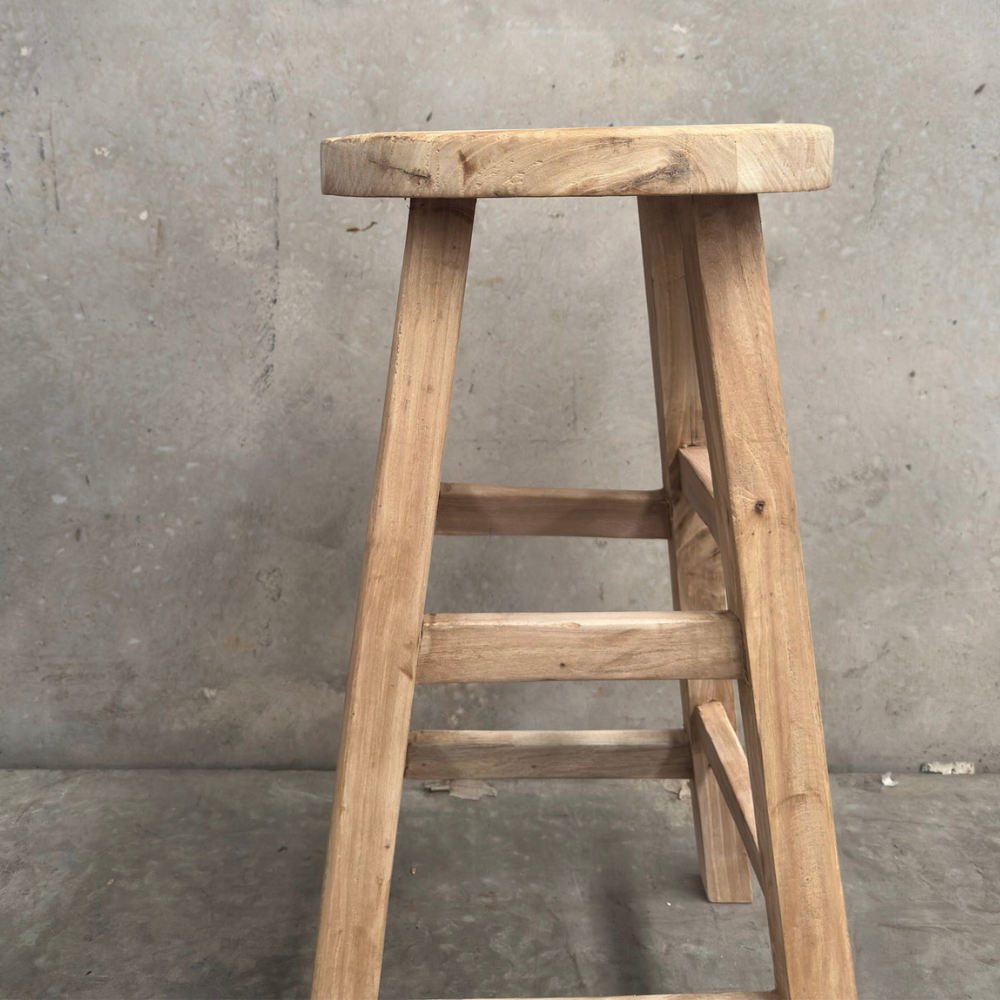Round Bar Stool | Reclaimed