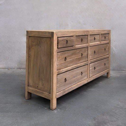 8 Drawer Chest Cabinet | Light Brown