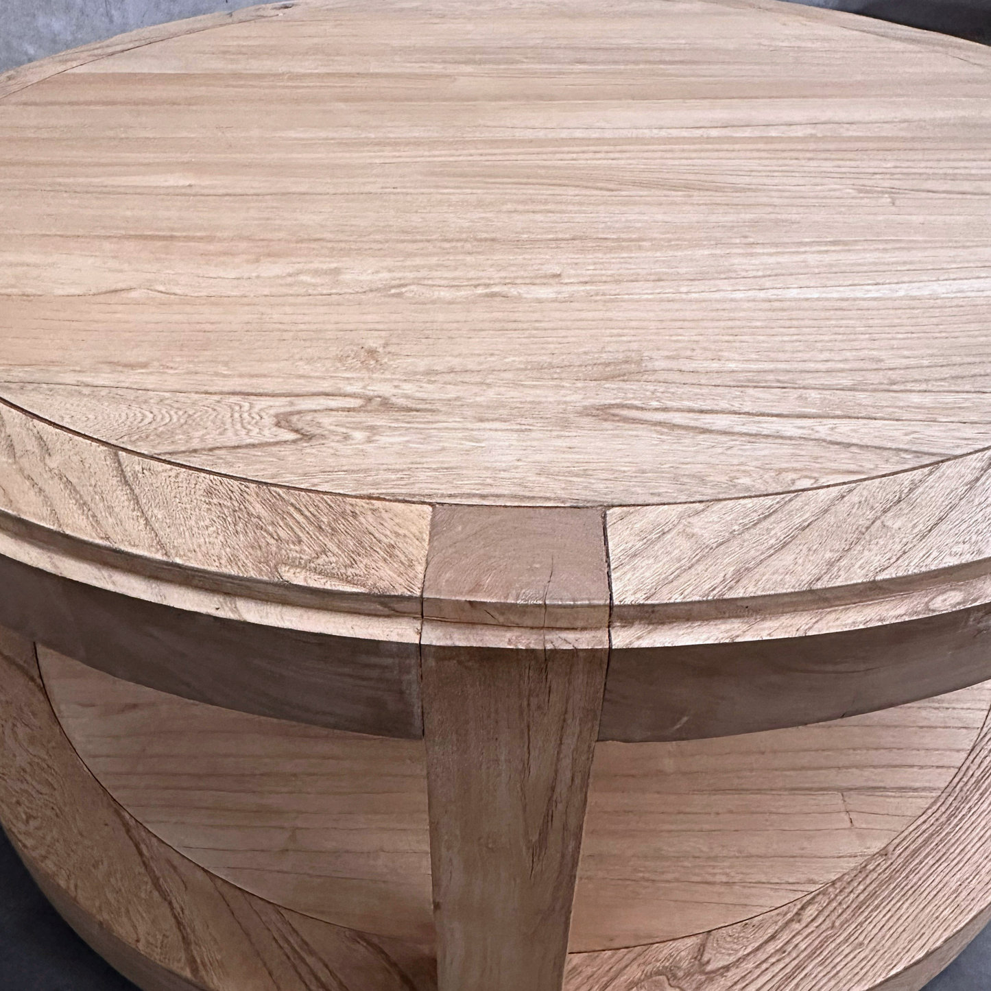 Round Open Coffee Table (90) | Natural