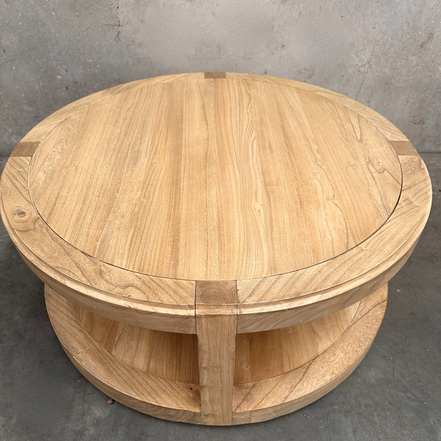 Round Open Coffee Table (90) | Natural