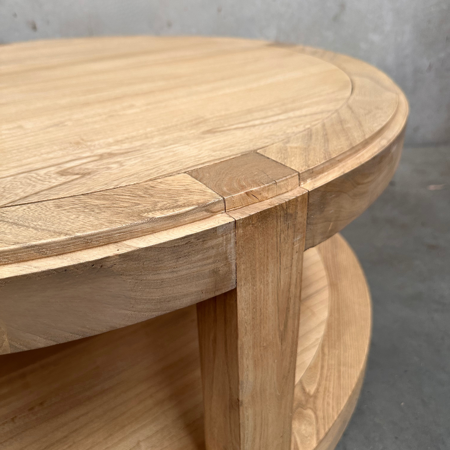 Round Open Coffee Table (90) | Natural