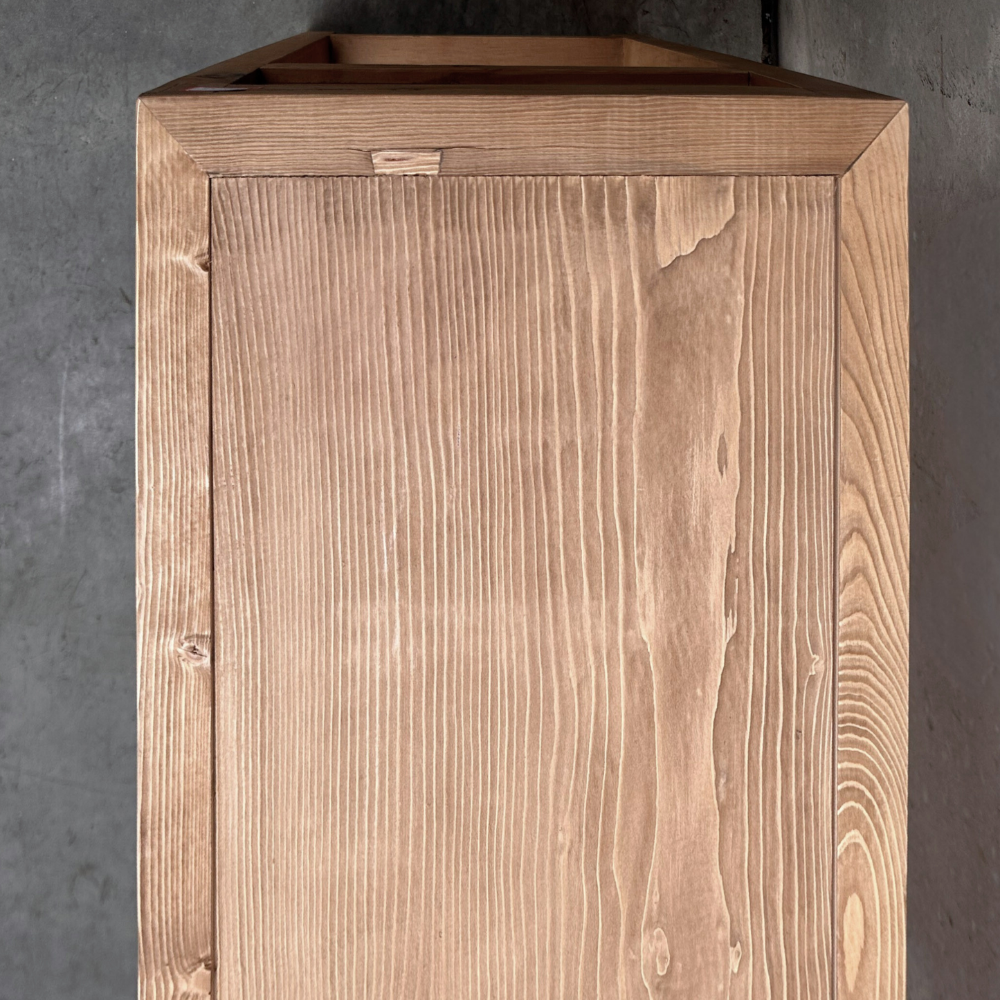 3 Drawer Console with Shelf | Rustic