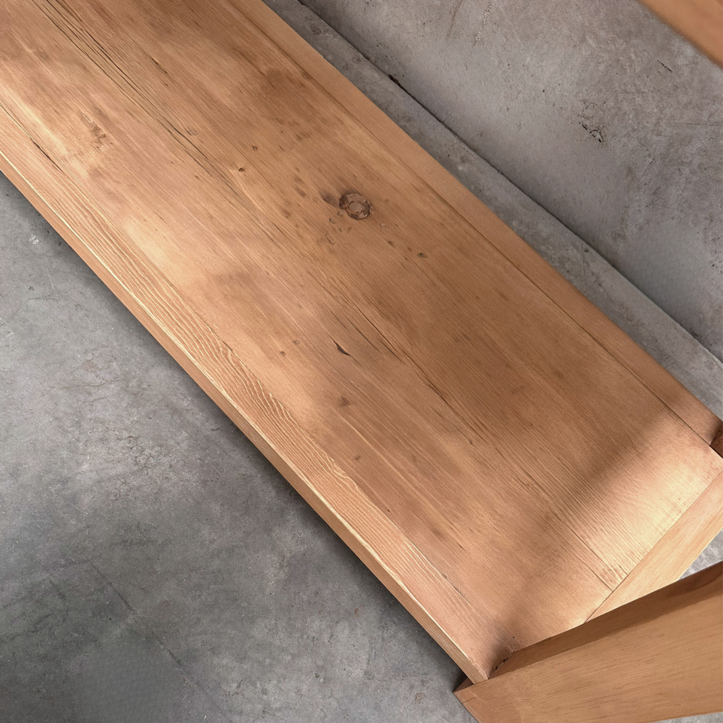 3 Drawer Console with Shelf | Rustic