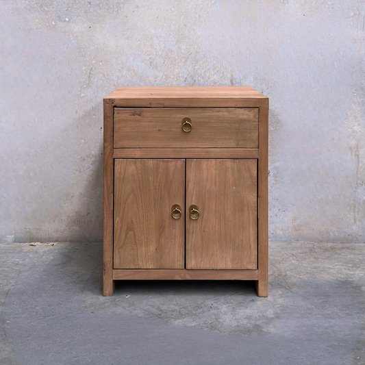 1 Drawer Bedside (60) | Light Brown