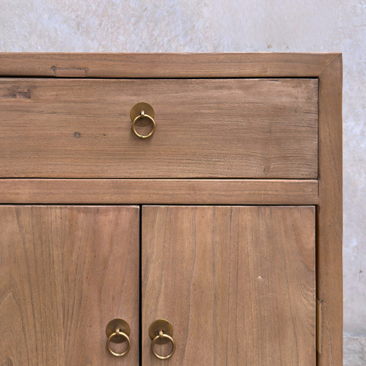 1 Drawer Bedside (60) | Light Brown