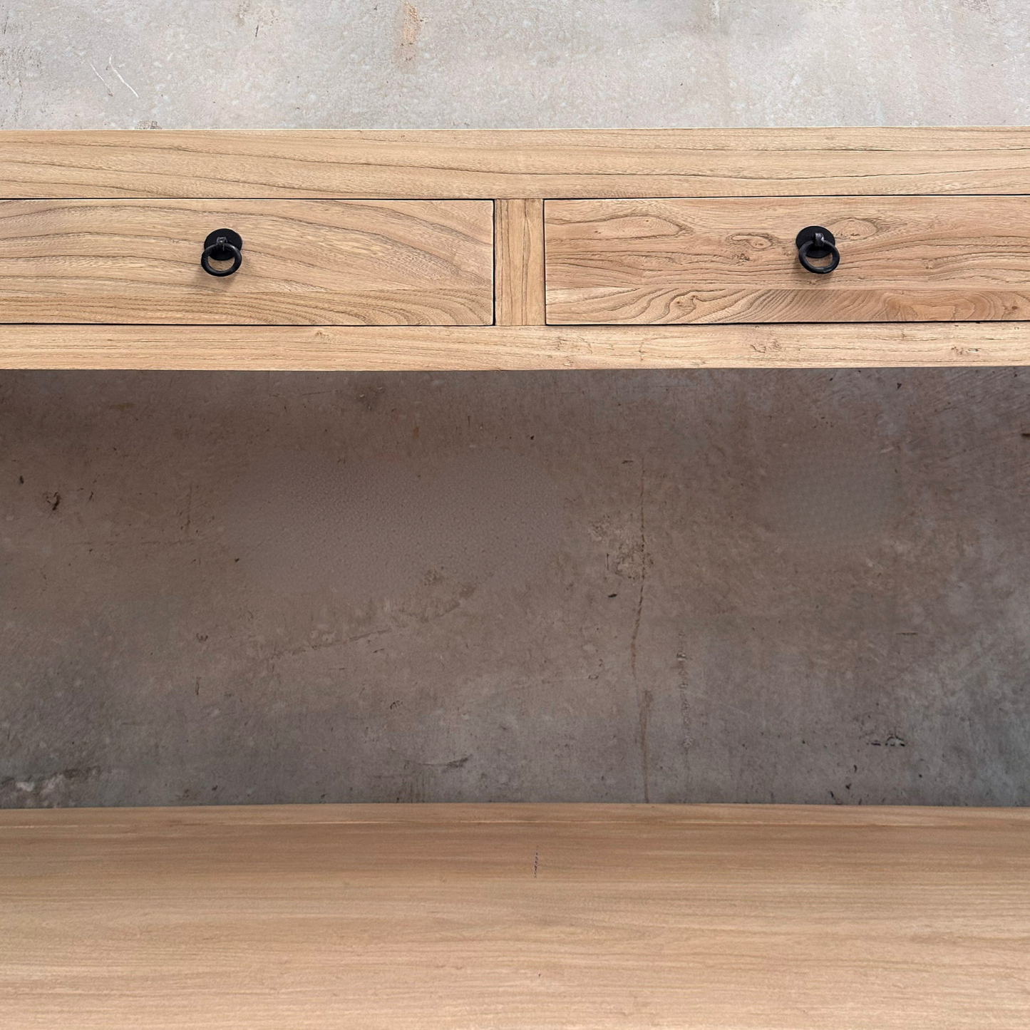 4 Drawer Console with Shelf (200) | Natural