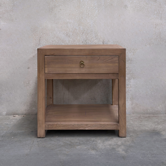 1 Drawer 2 Door (50) Bedside | Light Brown